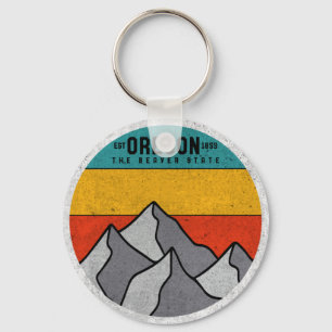 Chaveiro Oregon Estado Do Beaver Vintage Mountain Souvenir