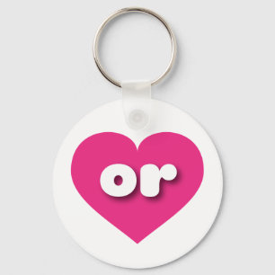 Chaveiro Oregon Hot Pink Heart - Amor