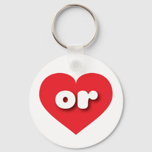 Chaveiro Oregon Red Heart - amor