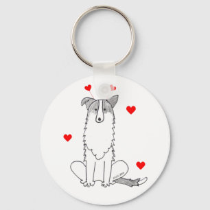 Chaveiro Orelhas dos namorados de border collie
