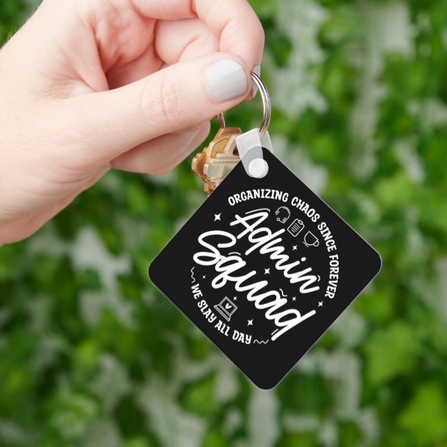 Chaveiro Organizing Chaos Funny Quote Admin Prof Day Squad (Mão)