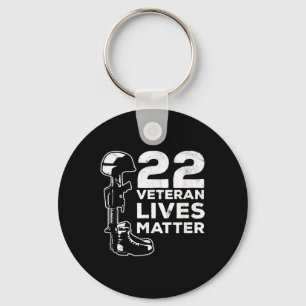 Chaveiro Orgulho 22 Veteranos Vive Consciência do Suicídio