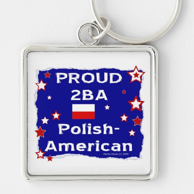 Chaveiro Orgulho 2BA Polonês-Americano (Frente)