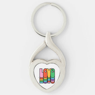 Chaveiro Orgulho- adoro a cor do arco-íris. amor é amor.