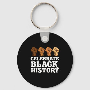 Chaveiro Orgulho Afro-Americano Celebre o Mês da História N