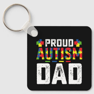 Chaveiro Orgulho Autismo Conhecimento do Pai Família Autist