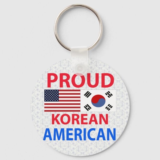 Chaveiro Orgulho coreano americano (Frente)