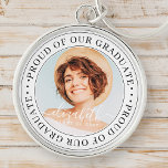 Chaveiro Orgulho da nossa Foto de Graduação Moderna do Form<br><div class="desc">Este design simples e clássico é composto por tipografia serif e adiciona uma foto personalizada.</div>