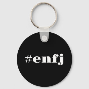 Chaveiro orgulho da personalidade do enfj do hashtag