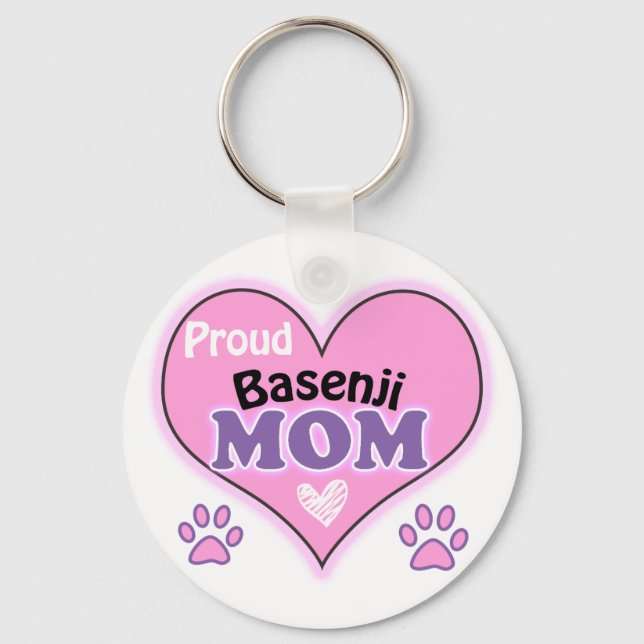 Chaveiro Orgulho de Basenji Mãe (Frente)