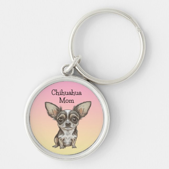 Chaveiro Orgulho de Chihuahua Mãe (Frente)