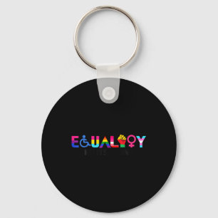 Chaveiro Orgulho de Igualdade Arco-íris Lgbtq Feminista Sím
