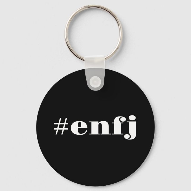Chaveiro orgulho de personalidade da hashtag enfj (Frente)