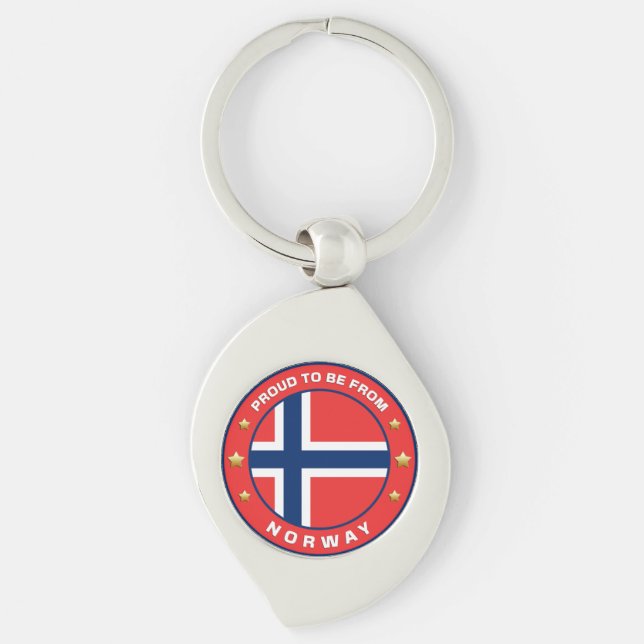 Chaveiro Orgulho De Ser Da Noruega (Frente)