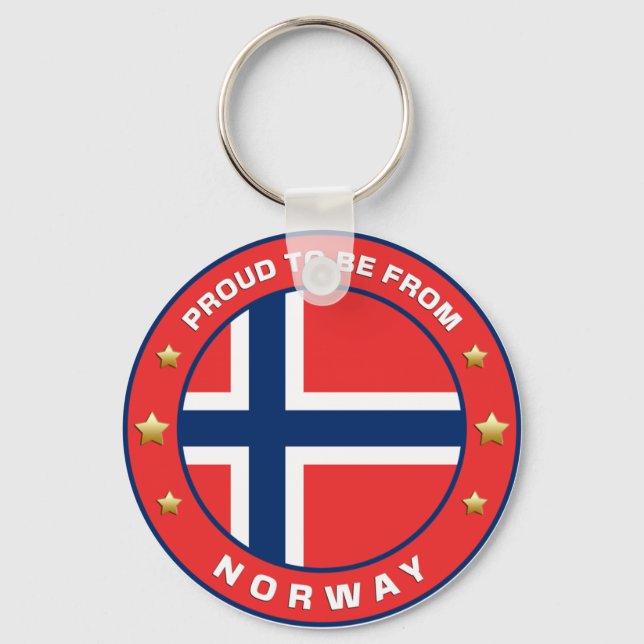Chaveiro Orgulho De Ser Da Noruega (Frente)