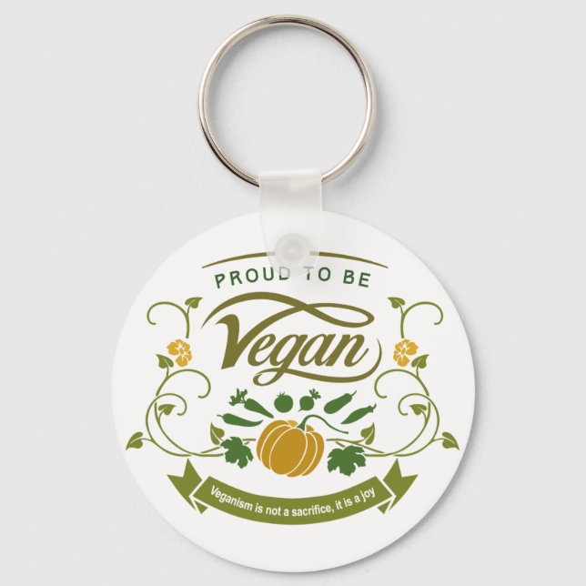 Chaveiro Orgulho de ser Vegan (Frente)