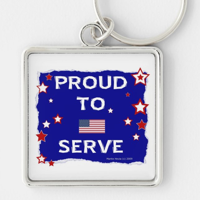 Chaveiro Orgulho De Servir (Frente)