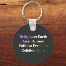 Chaveiro Orgulho do Genderqueer -