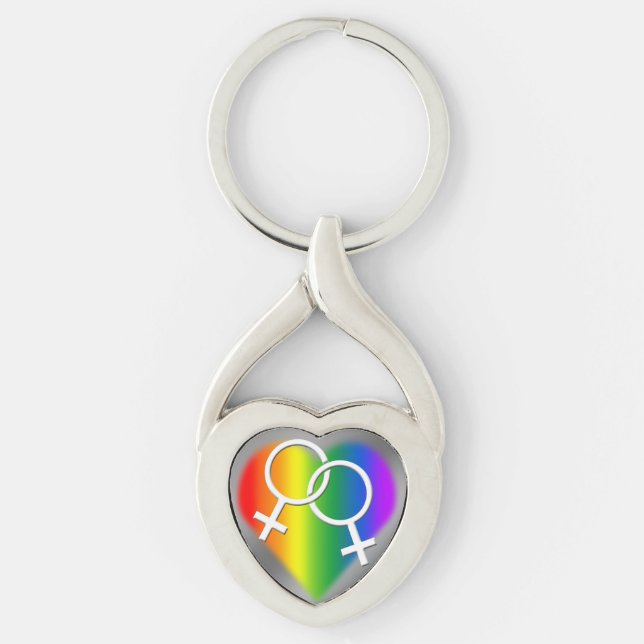 Chaveiro Orgulho gay de amor feminino (Frente)