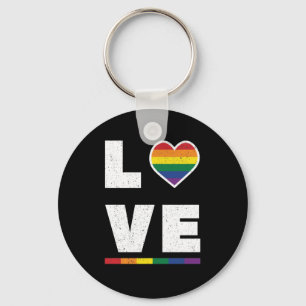 Chaveiro Orgulho gay LGBTQ Sinalizador Distúrbio do Amor Gr