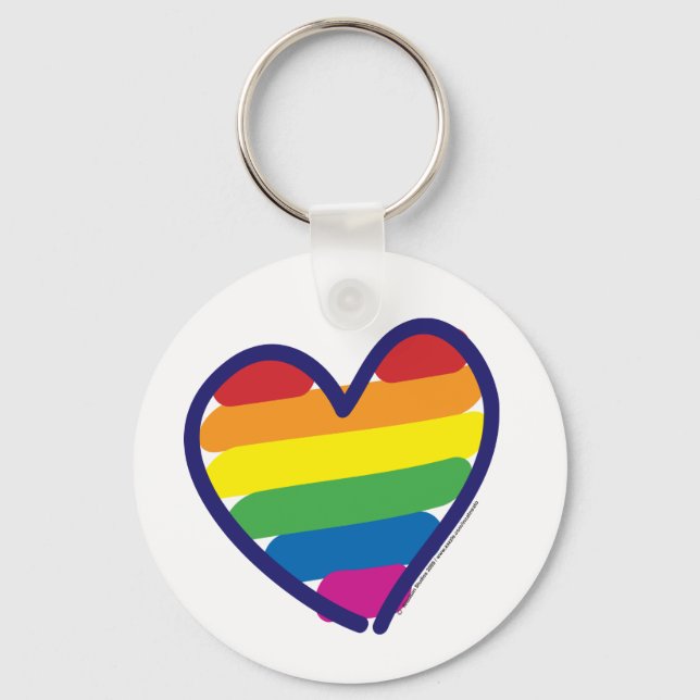 Chaveiro Orgulho gay Love Heart (Frente)