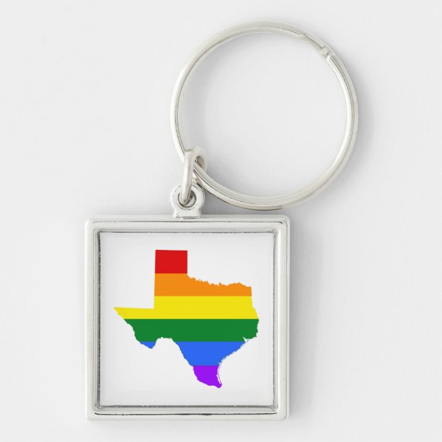Chaveiro Orgulho gay | Texas Rainbow (Frente)