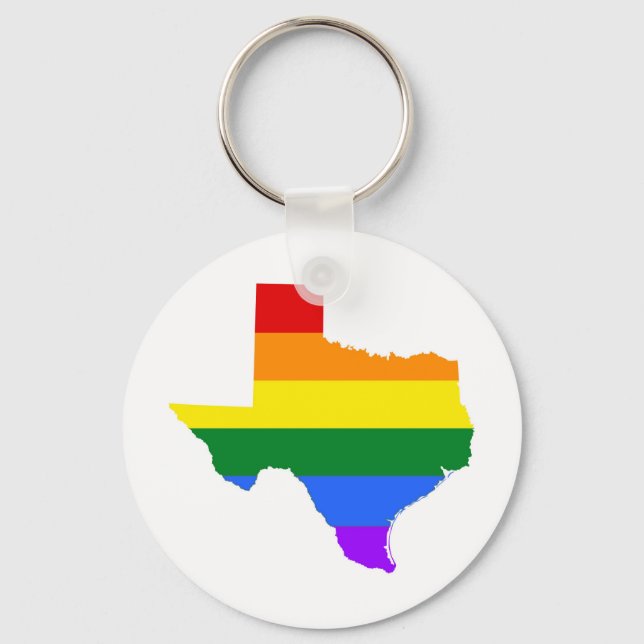 Chaveiro Orgulho gay | Texas Rainbow (Frente)
