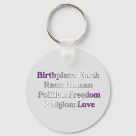 Chaveiro Orgulho Greysexual - Local de nascimento: Terra. R