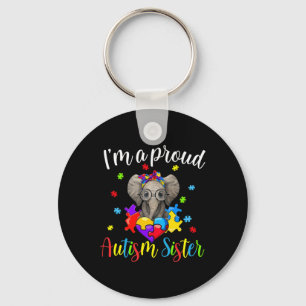 Chaveiro Orgulho Irmã Autismo Conhecer Elefante Bonito Queb