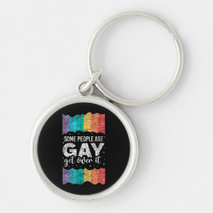 Chaveiro Orgulho LGBT Arco-íris Vintage Algumas Pessoas São
