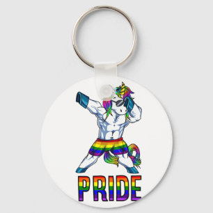 Chaveiro Orgulho Lgbt Bodybuilding Unicorn Muscle Gay