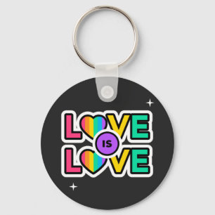 Chaveiro Orgulho. O amor é o amor. Gay Arco-íris