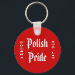 Chaveiro Orgulho Polonês Sto Lat<br><div class="desc">Orgulho Polonês - Polska Sto Lat - keyring.</div>