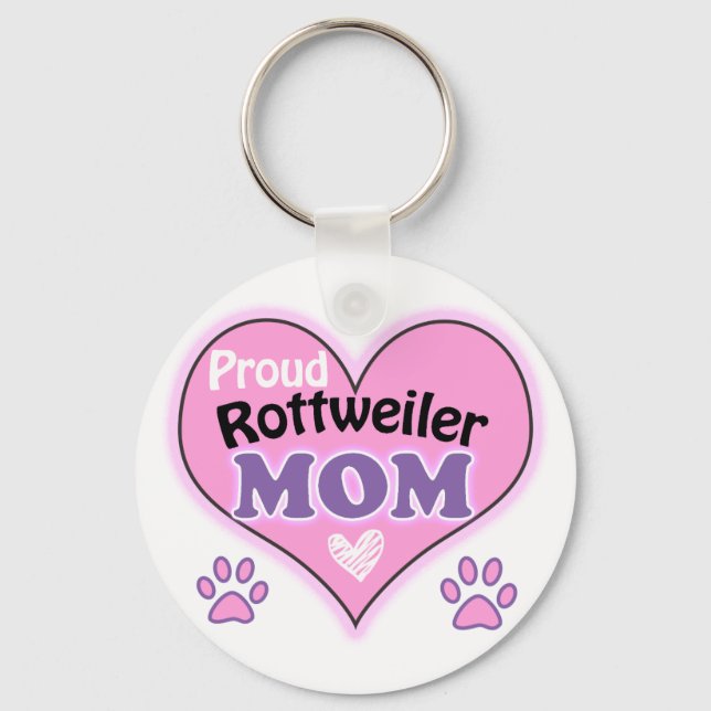 Chaveiro Orgulho Rottweiler Mãe (Frente)