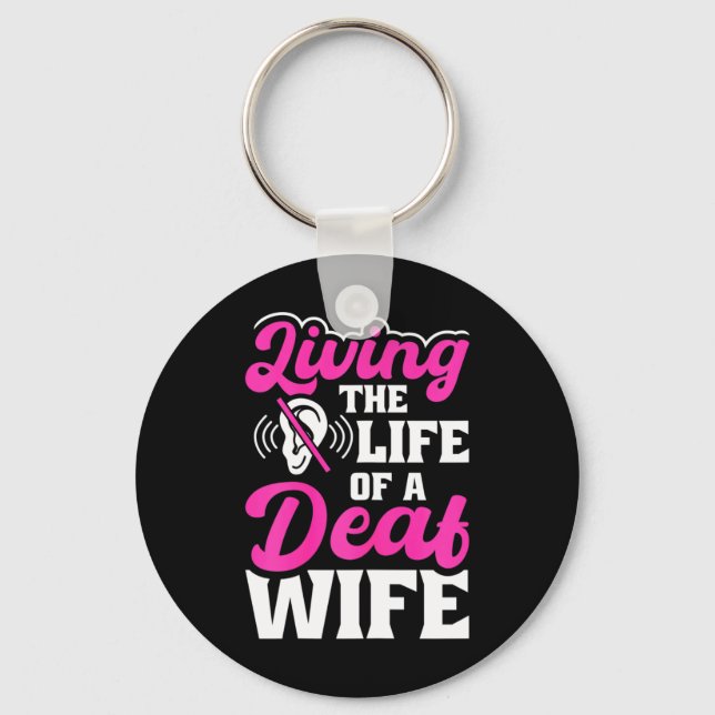 Chaveiro Orgulho Surdo Aumentando Perda de Consciência Surd (Frente)