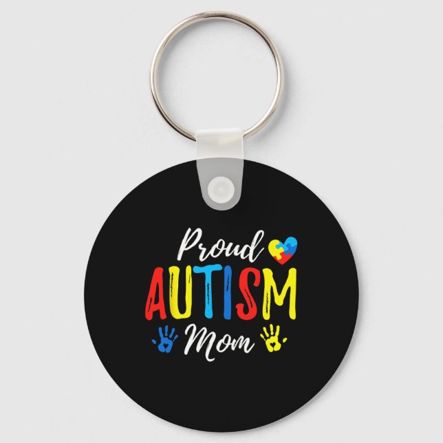 Chaveiro Orgulhosa Mãe Autismo Aconselhamento Familiar Corr (Frente)