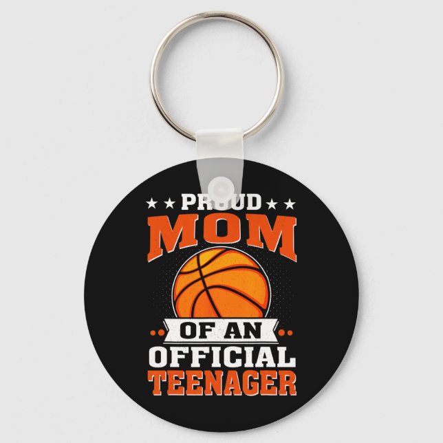 Chaveiro Orgulhosa Mãe De Um Adolescente Oficial 13 Birthda (Frente)
