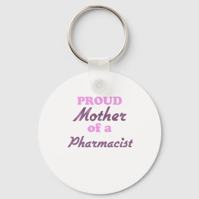 Chaveiro Orgulhosa Mãe de um Farmacêutico (Frente)