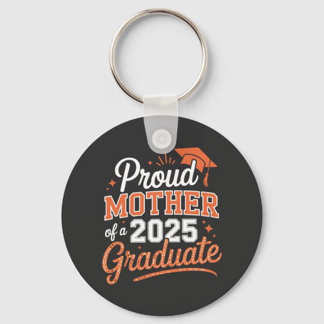 Chaveiro Orgulhosa Mãe de um Formando de 2025 - Presente de (Frente)