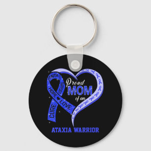 Chaveiro Orgulhosa Mãe De Um Guerreiro Ataxia, Matchin Azul