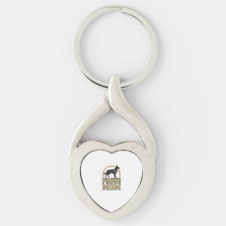 Chaveiro Orgulhosa Mãe Silhueta de Cachorro Design Vetorial