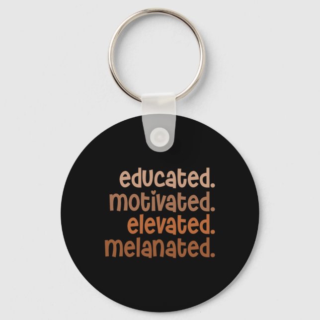 Chaveiro Orgulhosa Negra Educada Motivada Elevada Melanizad (Frente)