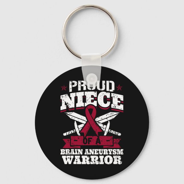 Chaveiro Orgulhosa Noite De Um Aneurismo Cerebral Sensibili (Frente)