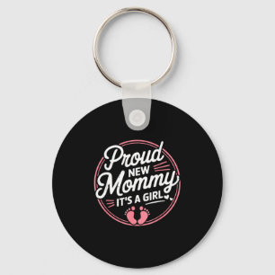 Chaveiro Orgulhosa Nova Mamãe É Uma Menina Mãe Prestes a Se