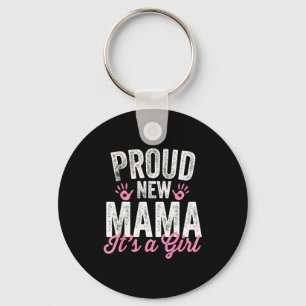Chaveiro Orgulhosa Nova Mamãe É Uma Menina Mãe Prestes a Se