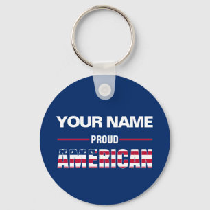 Chaveiro Orgulhoso Americano Personalizado