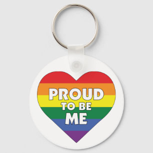 Chaveiro Orgulhoso de ser eu Orgulho gay de arco-íris LGBT