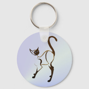 Chaveiro orgulhoso do gato Siamese