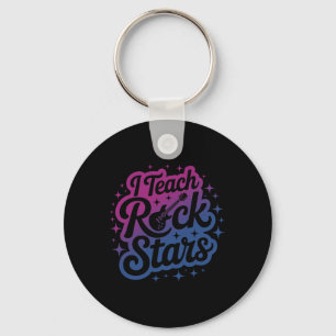 Chaveiro Orgulhoso Eu Ensino Estrelas do Rock Professor Byn
