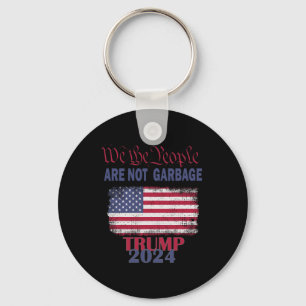 Chaveiro Orgulhoso Lixo Apoiador de Trump Nós, O Povo, Não